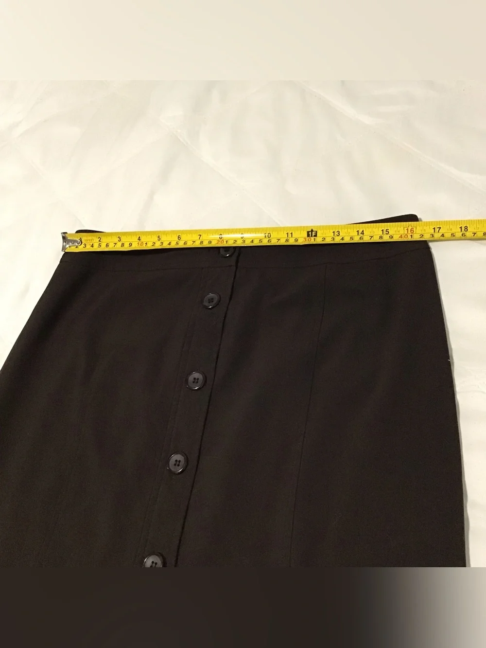 Kim Rogers Brown Button-Front Pencil Skirt 12P